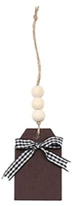 THINCAN Decoración navideña Tabla de madera Ornamento Calcetines Árbol Colgante Colgante Decoración del hogar Accesorios Pintados a mano Accesorios Decoraciones navideñas