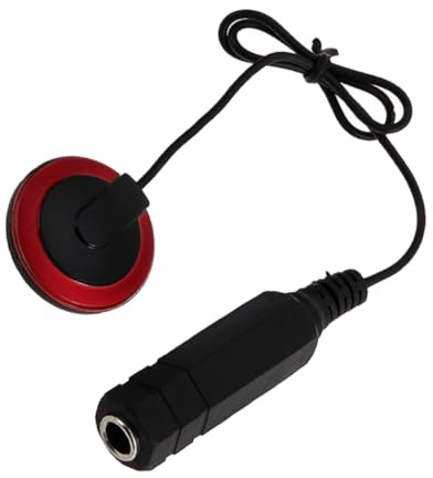 Toddmomy Akustikgitarren Tonabnehmer Rot Multifunktionaler Piezo Pickup Rauscharm Stabile Mitten Klarer Hochton Einfache Batteriefrei Geeignet für Westerngitarre und Akustische Instrumente