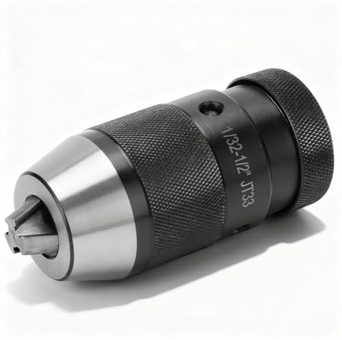 Bohrfutter Selbstspannend 1/32-1/2 JT33, Hohe Genauigkeit, Kegelsitz, 1-13 mm Aufnahme - Härte 40CR Material, Einfacher Austausch, Für Kleine Bohrmaschinen