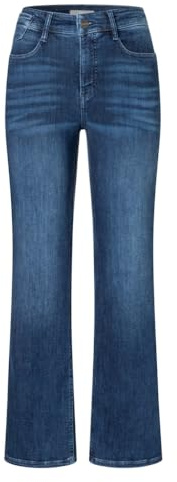 Mac - Damen 5-Pocket Jeans, Laura Authentic (5225-90-0387L) | Super bequemer Stretch-Denim. Bootcut mit ausgestelltem Bein. Normale Leibhöhe. Feine Bügelfalten.