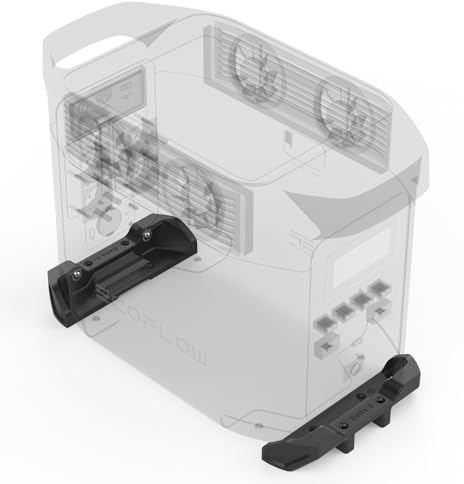 G°Dry Halterung passend für EcoFlow Delta 3 Max & Max Plus | Für Wohnwagen, Wohnmobil, Boot und Zuhause, perfekte Passform, Spanngurt-Aussparung, 2 federbelastete Kugeln je Seite