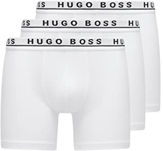 BOSS Herren BoxerBr 3P Bamboo Dreierpack eng anliegende Boxershorts aus Bambus-Mix