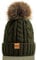 REDESS Damen Winter Bommel Beanie Mütze mit warmem Fleece gefüttert, Dicker Slouchy Snow Knit Skull Ski Cap