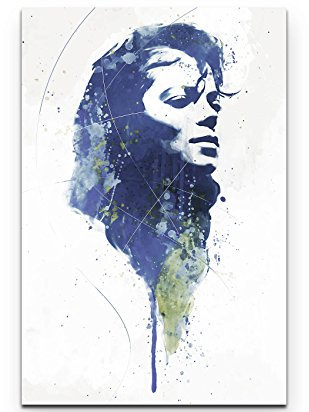 Paul Sinus Art Michael Jackson VII 90x60cm auf Leinwand gespannt fertig zum aufhängen