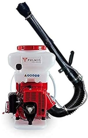 PULMIC Pulverizador Taurus Air+. Portátil. Sulfatadora Mochila. Motor de 2 Tiempos. Bomba impulsora de Doble pistón. Boquilla Regulable.Uso liquido o en Polvo. Trabajos en Vertical y Horizontal