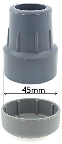 Plastic Carpet Glides/Skis for Walkers & Zimmer Frames, for Ferrule with 45mm Base - by Lifeswonderful (2)