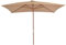 Festnight Sonnenschirm mit Holz-Mast Gartenschirm | Strandschirm mit 6 Rippen und Lüftungs?ffnung | 200 x 300 x 250 cm Taupe | für Garten Balkon Terrasse oder Strand