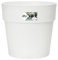 elho Vibia Straight Rund 40 - Blumentopf für Außen - Ø 39.0 x H 36.8 cm - Weiß/Weiss