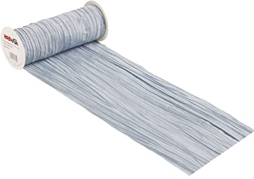 Hobbyfun Fripé Dekoband 20 cm x 10 m, taubenblau