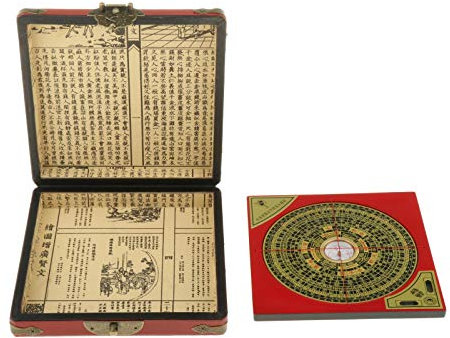 lahomia Feng Shui Luo Pan Chinesischen Kompass Ying-Yang Glück mit Dragon Phoenix Muster Gedruckt Box
