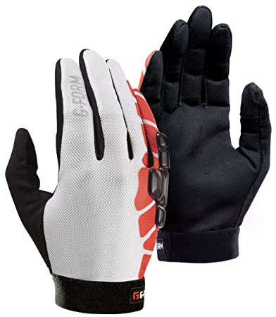 G-Form Sorata Mountainbike Handschuhe - Motorrad & Fahrradhandschuhe für Damen & Herren - Weiß/Rot, Erwachsene XS