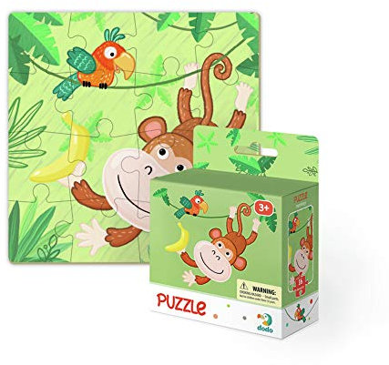 Dodo D300164 Educational Monkey Puzzle 16 Pieces, Various
