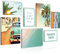 Novart Wandbilder Strand Paradise - KOMPLETT AUFHÄNGFERTIG - Blau Wohnzimmer Schlafzimmer - 7 Moderne Mood-Bilder - N014471a