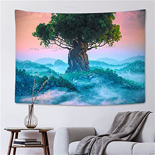 YYRAIN Lakeside Rainbow Tapisserie Dekoration Bettwäsche Tapisserie Hotel Cafe Wandbehang Studie Hintergrund Tuch 59x78.7 Inch{150x200cm}