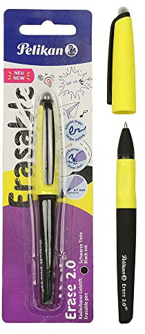 Pelikan® Löschstift 2.0 zum Schreiben von Kalligraphie | Schnell trocknend Dauerhaft Robust | Dünn | Für Schule Büro für Studium | Komfortables und glattes Schreiben | Schwarz