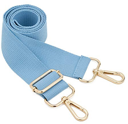 Breite Umhängetaschen Riemen, Verstellbarer Ersatz Tasche Riemen Leinwand Handtasche Riemen Umhängetasche Gürtel Messenger Bag Changeable Strap for Crossbody Handtasche (hellblau)