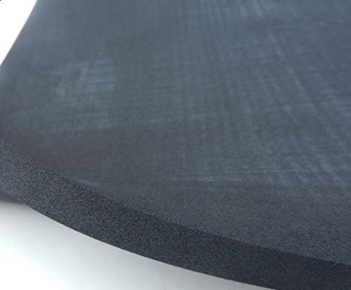 Gummifritz24de Moosgummi Polster Motorradsitz Höcker, schwarz ca. 320 x 400 x 15 mm