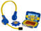 Simba 109252513 Fireman Sam Police Headset and Smartphone, Role Toy, Mobile Phone Hinged for Secret Messages, 2 Cards, Police Tag, from 3 Years