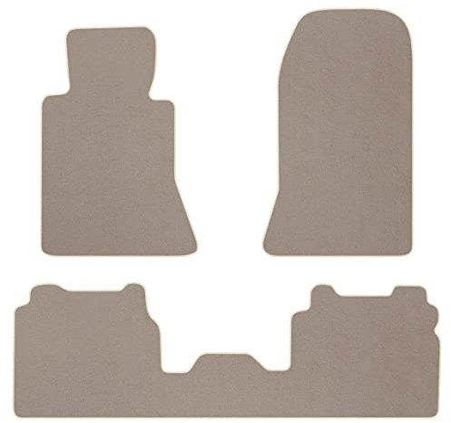 Velourmattenset für Mercedes E-Klasse W124 Bj. 1984 – 1997 3-TLG. STD BEIGE Passform Neu Veloursfussmatten Automatten