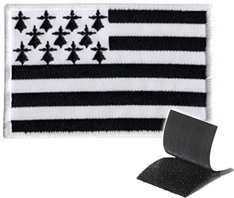 INFANTRYPRO Patch drapeau breton Ecusson bretagne patch militaire ecusson scratch, En bas patch thermocollant ecusson thermocollant couture repassage