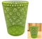 ARA CHOICE Colorful Paper Waste Bin Rubbish Basket Bedroom Office Home Metal Mesh Dustbin Disposal Easy to Use with Attractive Colorful Looks (Green)