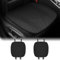 KUNGKIC für BMW 1 3 5 Serie X5 X6 F15 F16 F40 F30 G20 F10 G30 X1 F48 X3 G01 G05 Mesh Auto Sitzbezug Set Atmungsaktiv Kühlung Vordersitz Schutzabdeckungen Innenbereich Zubehör 2Stück Schwarz
