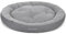 Doctor Bark Hundekorb Größere Hunde, Hundebett Weich, Rund, Flauschig - Kuscheliges Hundenest mit Wendekissen Fleece/Baumwolle - GreenLabel Hunde Bett (L - 70x60 cm, Hellgrau)