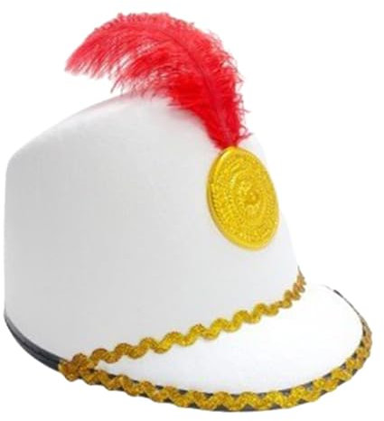 kowaku Kostüm Hut Band Major Hut Soldat Spielzeug Hut Zirkusdirektor Amerikanische Blaskapelle Hut Trommel Major Hut für Weihnachten