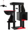 Muttros Gothic Cat Tower, 35.4 Black Cat Condo w/Large Coffin Bed, Spooky Balls, Scratching Post, Comfy Hammock, for Small-Med Cats, Halloween