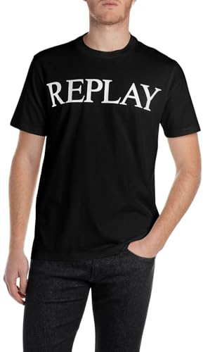 Replay Herren T-Shirt Kurzarm Rundhalsausschnitt