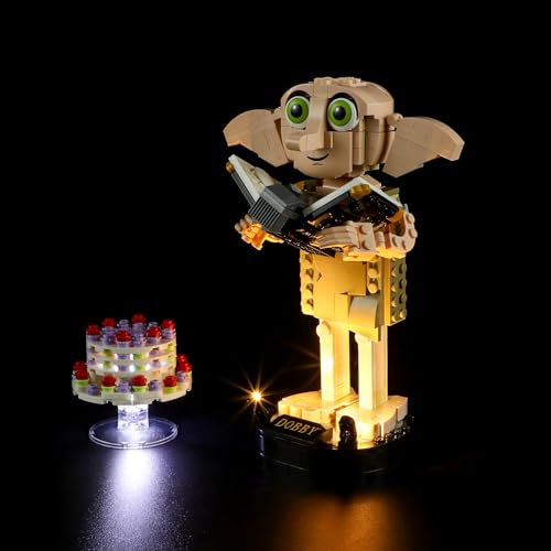 GEAMENT LED Licht-Set Kompatibel mit Lego Dobby der Hauself (House Elf) - Beleuchtungsset für 76421 (Modell-Set Nicht enthalten)