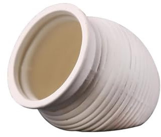 VGUEMVGW Rote Erde, lila Sand, Löcher für Fische und Garnelen, Aquarium-Dekoration, Aquarium-Dekoration, Kunststoff, Aquarium-Dekoration für Aquarium-Landschaft (weißes Keramikglas, kleine Größe)