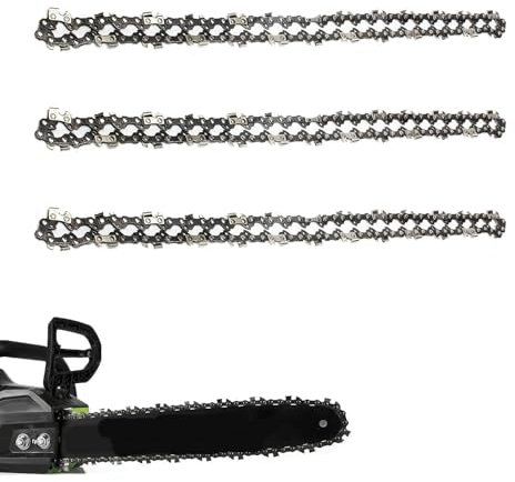 3 Pack 14 inch Chainsaw Chain 52 Drive Links, 050 Gauge, 3/8 LP Pitch, 14-Inch(35cm) Replacement Chainsaw Chains Low-Kickback Fits Craftsman, Echo, Poulan, Ryobi, Worx 14 inch Chainsaw Chains