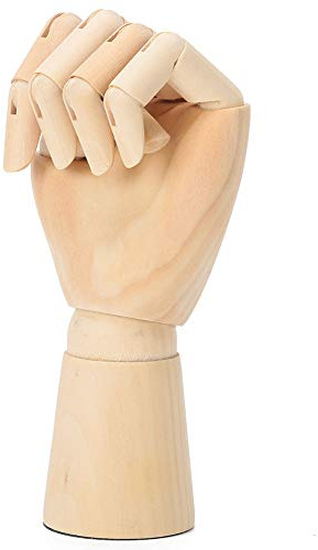 Schaufensterpuppenhand, Handstatue, Holzhand mit Flexiblen Gelenken, Massivholz Zur Dekoration