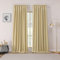 Joydeco Gardinen mit Kräuselband Blickdicht Vorhänge Schienensystem Verdunkelungsvorhang mit Haken Thermovorhang Kälteschutz Schlafzimmer Wohnzimmer 2er Set 245x132cm Beige