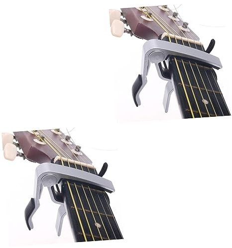ibasenice 2 Stücke Einstellbare Gitarre Capo Pitch Clamp Neue Gitarre Capo Für Folk Akustische Elektrische Gitarre