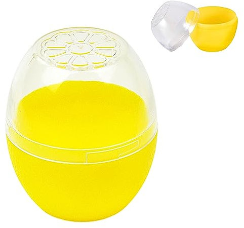 Tongdejing Lemon Saver for Fridge, Lemon Keeper with Transparent Lid (Yellow)