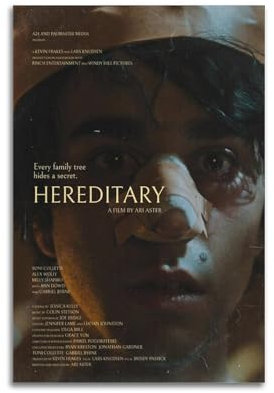 Hereditary 2018 Movie Creative Poster Poster Dekorative Malerei Leinwand Wandkunst Wohnzimmer Poster Schlafzimmer Malerei,Wandkunst Bilddruck Moderne Familienzimmer Dekor 12x18inch(30x45cm)