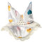 HKM Hobby Horsing Print Fliegenhaube, Weiß Mit Herzchen, One Size