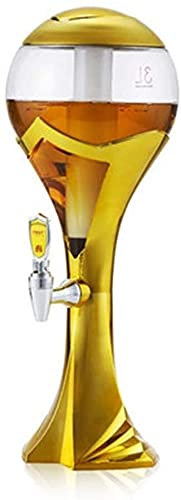 BGFYUSF Distributeur de bière en Forme de Tour de bière， Distributeur de Boissons en Forme de Coupe du Monde， Distributeur de Boissons en Forme de Tour de bière avec，2L