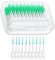NXPUXP 200 Pezzi Spazzolini Interdentali Silicone,Spazzolini Scovolini Silicone,Scovolini Interdentali,Utilizzato Per Rimuovere I Residui Di Cibo E Pulire I Denti (Blu-Verde)