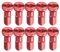Wilgure 10pcs Mountain Bike Spokes Caps Bicycles Speichen Nippel Dekoration Hochfeste Speichen Speichen Brustwarzenbike Speichen Kappen Dauer