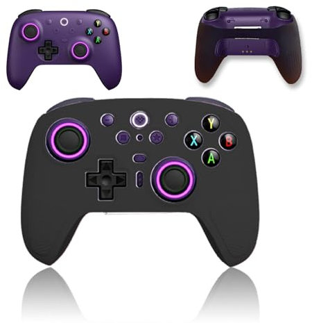 NOUKAJU Case for 8BitDo Ultimate 2, Game Console Case with Lanyard,Anti-Drop, Anti-Scratch,Shockproof,Silicone Protective Cover for 8BitDo Ultimate 2 Wireless Controller(Black)