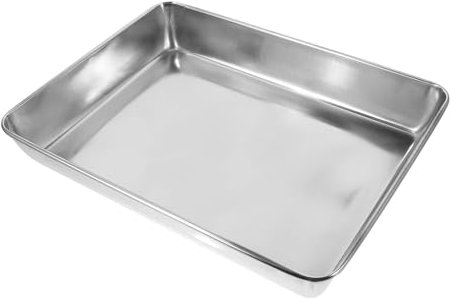 VICASKY Metallische Taubenbadewanne für Vögel Dickes Design Sicheres Duschwerkzeug für Käfige für Tauben und Andere Haustiere