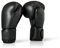 Paffen Sport Black Logo Echtleder-Boxhandschuhe für das Sparring und Training – schwarz – 18UZ