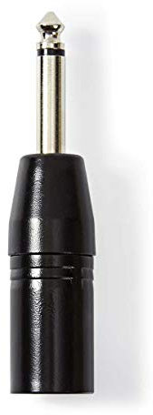 Nedis XLR Mono 3-Pin XLR Adapter - 6.35 mm Ma