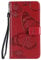 DENDICO Coque pour iPhone XR, Cuir Coque Magnétique Portefeuille Étui Housse avec Fonction de Support et Crédit Slot, TPU Coque de Protection pour iPhone XR - Rouge