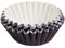 Miss Bakery's House® Mini-Muffinförmchen Folie - Ø 32 mm x 20 mm - Schwarz - 120 Stück - Papierbackform für kleine Muffins und Cupcakes - Metallic-Look