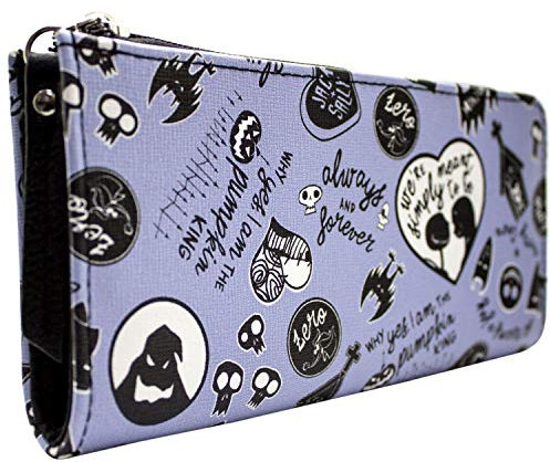 Nightmare Before Christmas Jack et Sally pour Toujours Portefeuille Violet
