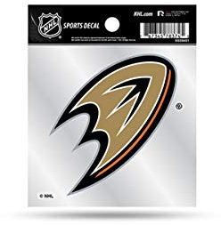 Rico Industries NHL Anaheim Ducks Primärlogo 4x4 Aufkleber